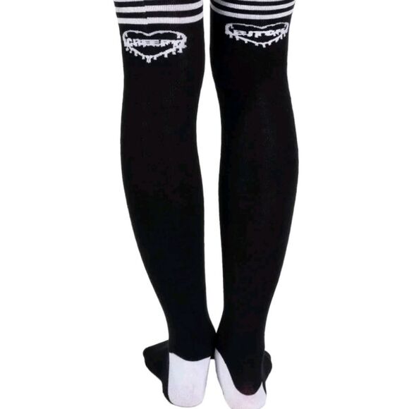 Too Fast Creepy Bi..tch Thigh High Socks - Picture 3 of 8